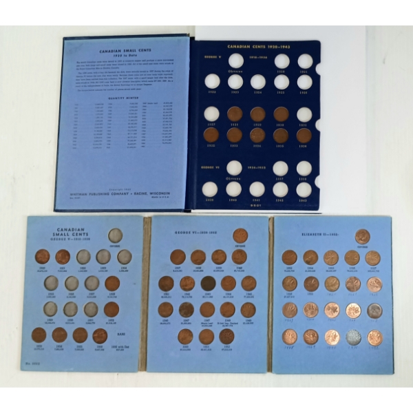 LOT OF 2 - 1920-1972 CDN SMALL CENT BOOKLETS
