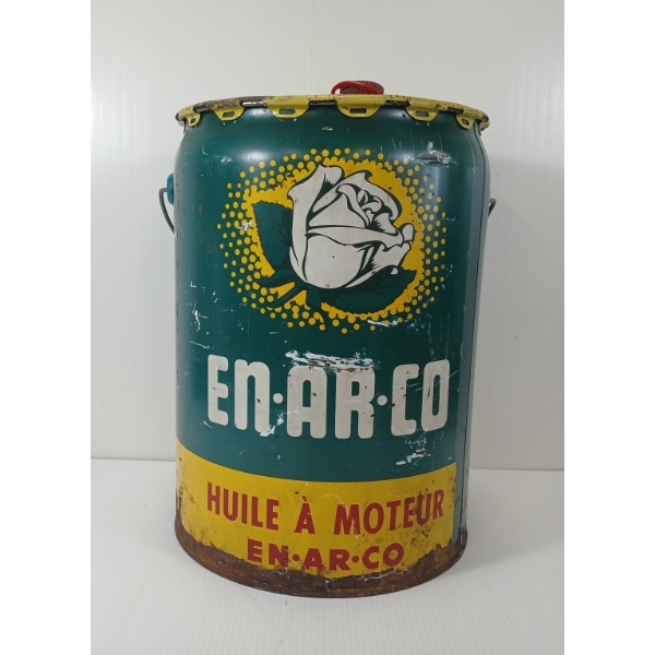 WHITE ROSE EN-AR-CO MOTOR OIL PAIL - 5GAL