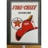 Image 1 : TEXACO FIRE-CHIEF GASOLINE SSP SIGN