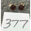 Image 4 : PAIR OF GARNET & STERLING STUD EARRINGS