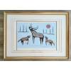 Image 1 : "MOOSE & WOLVES" BY ROY THOMAS (1949-2004) - FRAMED PRINT