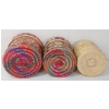 Image 3 : LOT OF 3 - HAND WOVEN NATURAL PANDANUS THATCH NESTING BASKETS
