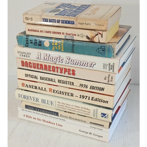 LOT OF 11 - BASEBALL PROGRAMS & BOOKS