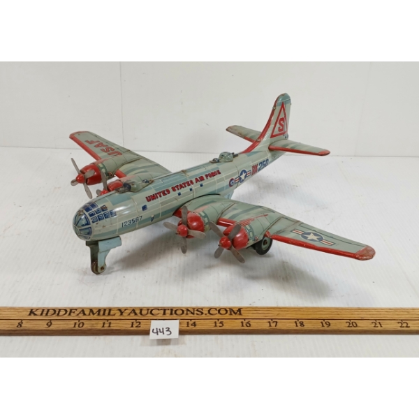 YONEZAWA TIN UNITED STATES AIR FORCE BK 250 AIRPLANE