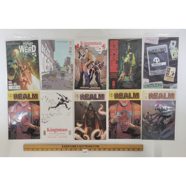 LOT OF 20 - MISC COMIC BOOKS - INCL KINGSMAN, SEEKERS OF THE WEIRD & THE BEAUTIFUL DEATH, ETC