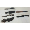 Image 1 : LOT OF 3 - KNIVES W/ SHEATHS