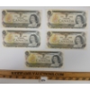 Image 1 : LOT OF 5 - 1973 CDN $1 BANKNOTES