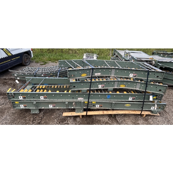 HYTROL CO CONVEYOR SYSTEM - STRAIGHTS & CURVES - SLAVE DRIVEN 