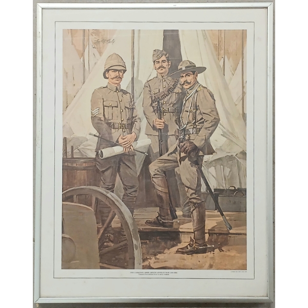 CDN ARMY SOUTH AFRICAN WAR - FRAMED PRINT