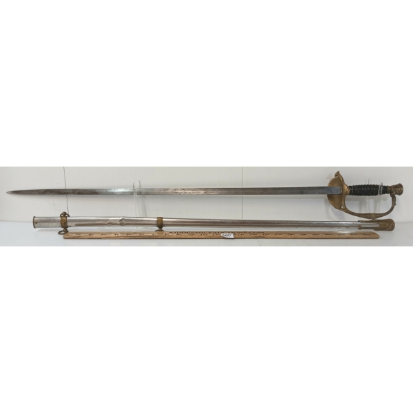 US MODEL 1860 STAFF & FIELD OFFICER'S SWORD W/ SCABBARD
