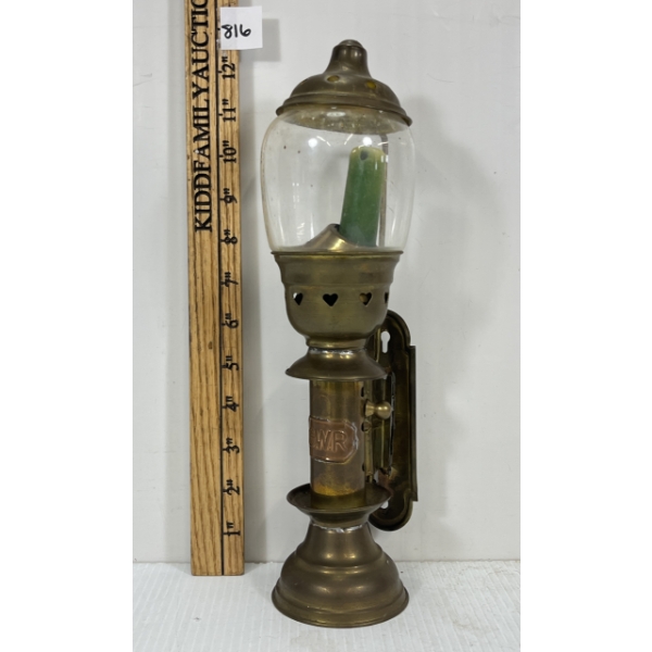 GWR BRASS CARRIAGE SCONCE LANTERN