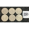 Image 2 : LOT OF 6 - 1964 CDN 25 CENT COINS