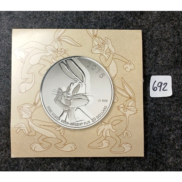2015 RCM LOONEY TUNES $20 SILVER COIN