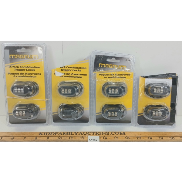 LOT OF 4 - MAGNUM COMBO TRIGGER LOCKS
