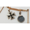 Image 3 : LOT OF 3 - WWII GERMAN VOLKSSTURM ARMBAND & COLLAR PINS