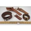 Image 1 : LOT OF 5 - LEATHER AMMO BELTS & HOLSTERS, ETC - INCL LAURENCE & CS