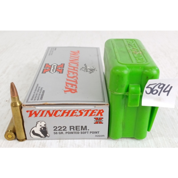 AMMO: 28X WINCHESTER .222REM - 50GR