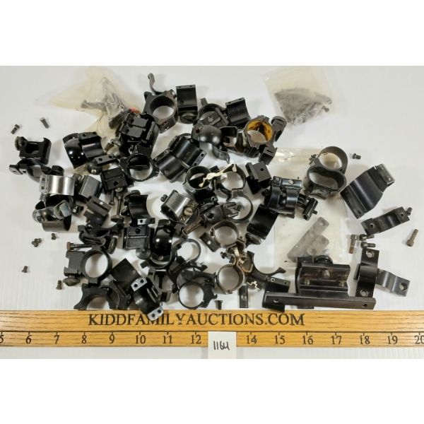 QTY OF  - SCOPE RING MOUNTS - INCL WEAVER 1 INCH