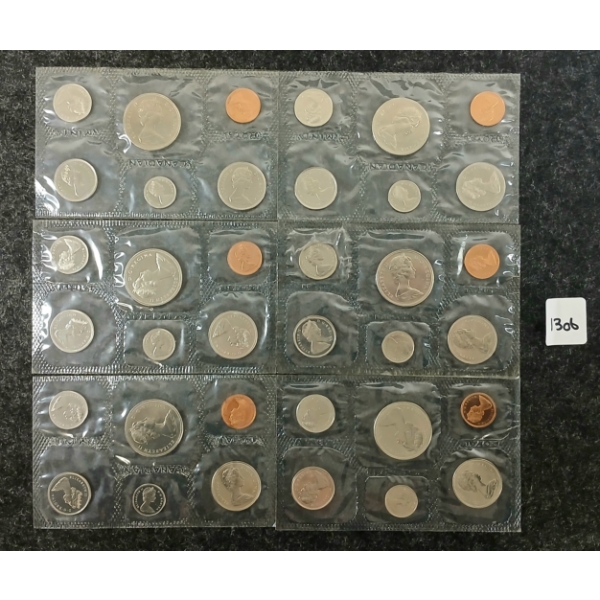 LOT OF 6 - 1968-1970 CDN UNCIRCULATED PROOF SETS