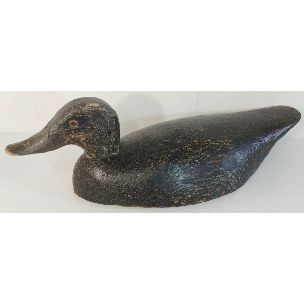 1940'S DECOY DUCK W/ WEIGHT BY THE KING FAMILY(?)