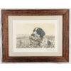 Image 1 : "CHIEN A LA PERDRIX" BY LEON DANCHIN (1887 - 1938) - FRAMED PRINT