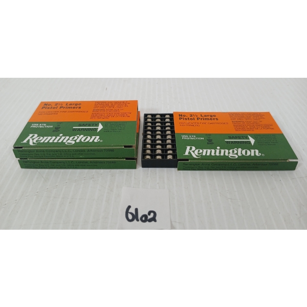 PRIMERS: APPROX 300X REMINGTON NO. 2 1/2 LARGE PISTOL PRIMERS