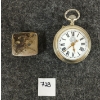 LOT OF 2 - BELLEVUE POCKET WATCH & JEWELRY CASE