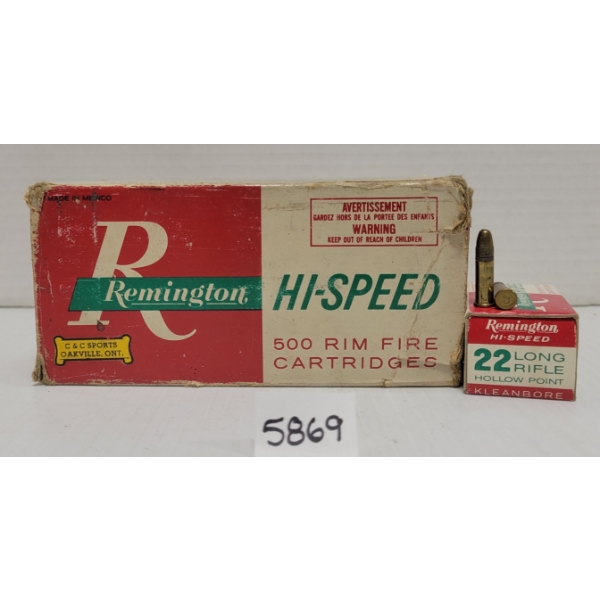 AMMO: 500X REMINGTON .22 LR HP - RF