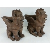 Image 6 : PAIR OF CAST GARGOYLE GARDEN STATUES