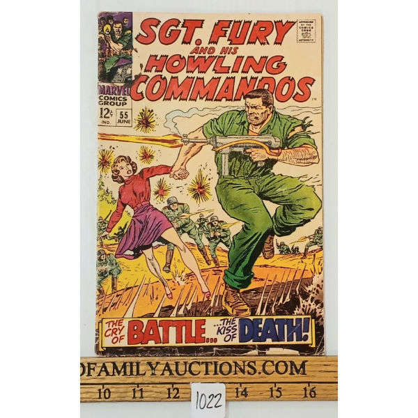 MARVEL COMICS "SGT. FURY & HIS HOWLING COMMANDOS" NO. 55 COMIC BOOK