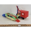 Image 4 : LOT OF 2 - PLASTIC CRANE & RENWAL CAR HAULER