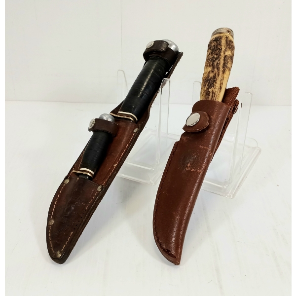 LOT OF 3 - SOLINGEN HUNTING KNIVES W/ SHEATHS