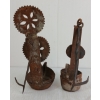 Image 4 : LOT OF 2 - WHALE OIL GREASE BETTY LAMPS