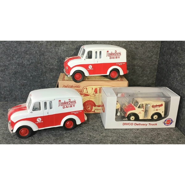 LOT OF 3 - ERTL & AMERICAN HERITAGE DIECAST MODELS - MEADOW BROOK DAIRY & GOOD ENOUGH'S DAIRY