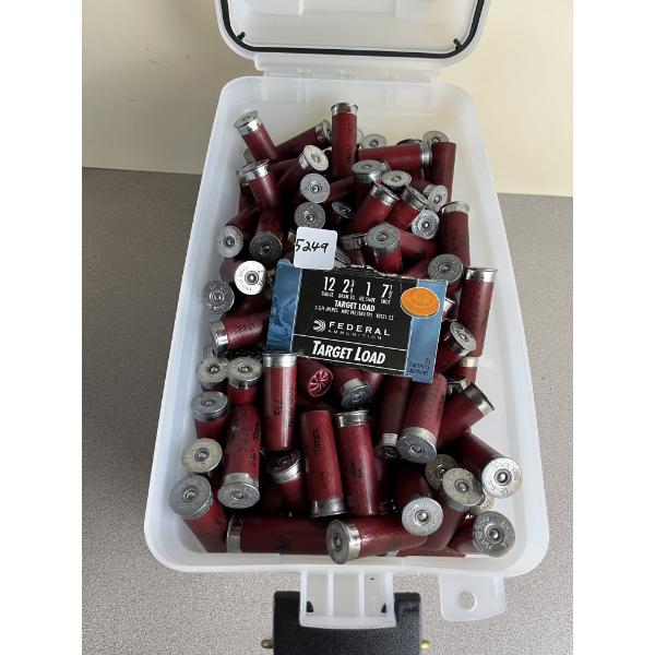 AMMO: APPROX 300X FEDERAL TARGET LOADS 12 GA 2-3/4IN 1 OZ NO7-1/2 SHOT