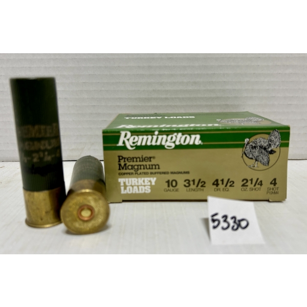 AMMO: 10X REMINGTON 10 GA 3-1/2IN NO4 SHOT  