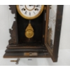 Image 3 : 1907 NEW HAVEN "CAMDEN" 8 DAY OAK SHELF CLOCK