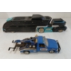 Image 4 : LOT OF 3 - 1995 MOBIL COLLECTIBLE CAR, CHEVRON CARS FULLER FIRE TRUCK & HOTWHEELS HAULER