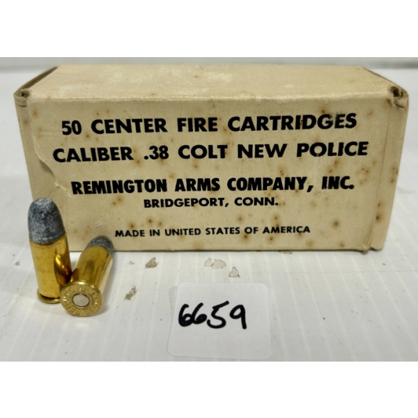 AMMO: 50X REMINGTON .38 COLT (NEW POLICE)
