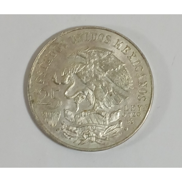 1968 MEXICO OLYMPICS SILVER 25 PESO