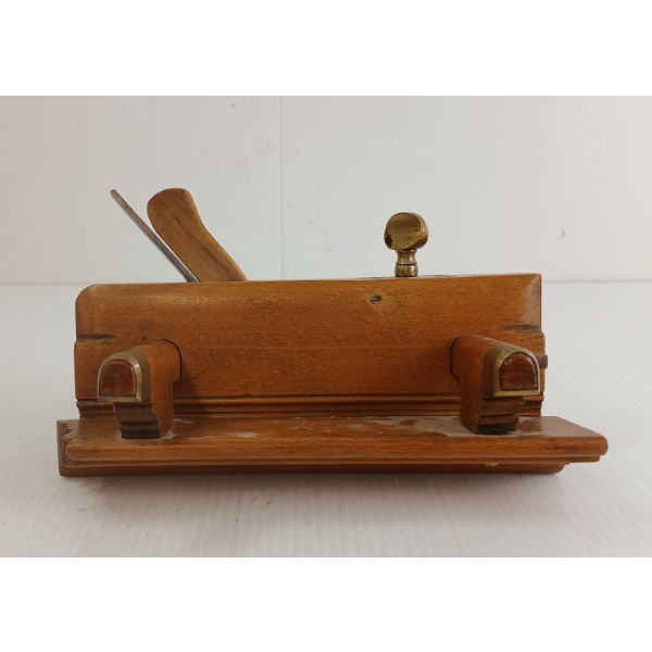 ENGLISH VICTORIAN MOVING FILLISTER BEECH WOOD PLANE