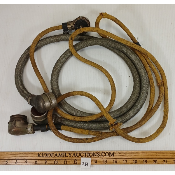 LOT OF 2 - 1943-45 12 POINT CONNECTORS - INCL 6FT
