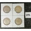 Image 1 : LOT OF 4 - 1952 CDN SILVER 50 CENT COINS