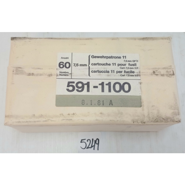 AMMO: QTY OF 7.5XSS SWISS - SEALED