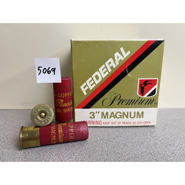 AMMO: 25X FEDERAL PREMIUM 12 GA - 3IN 1-7/8 OZ #4 COPPER PLATED
