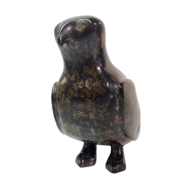 SNOWY OWL BY ADLA KORGAK (PRS CDN ARTIST) - STONE 