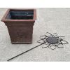 Image 4 : LOT OF 2 - RESIN? FLOWER POT & SUNFLOWER GARDEN DECOR