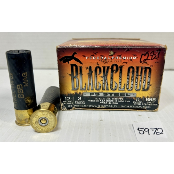 AMMO: 23X BLACKCLOUD 12 GA - 3IN - #BBB