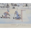 Image 2 : "LEGENDARY RIVALS" BY BURDEN - FRAMED PRINT - AUTOGRAPHED BY JOHNNY BOWER