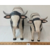 Image 2 : LOT OF 2 - FOLK ART COWS